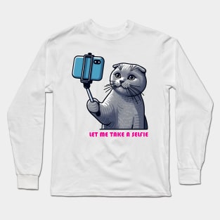 Cat Selfie Long Sleeve T-Shirt